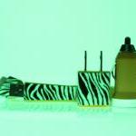 Iphone 4/4s Charger - Zebra Glow In The Dark Flat..