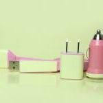 Glow In The Dark Iphone Charger Pink