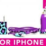 Iphone 5 Charger - Double Trouble Funky Cheetah..