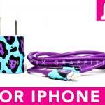 Iphone 5 Charger - Double Trouble Funky Cheetah..