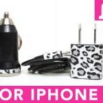 Iphone 5 Charger - Snow Leopard Iphone 5 Charger