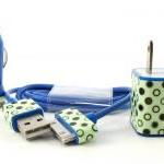 Polka Dot Glow In The Dark Iphone Charger Set -..
