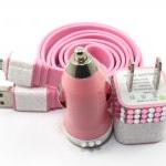 Glamour Pink Mobile Phone Charger For Android..