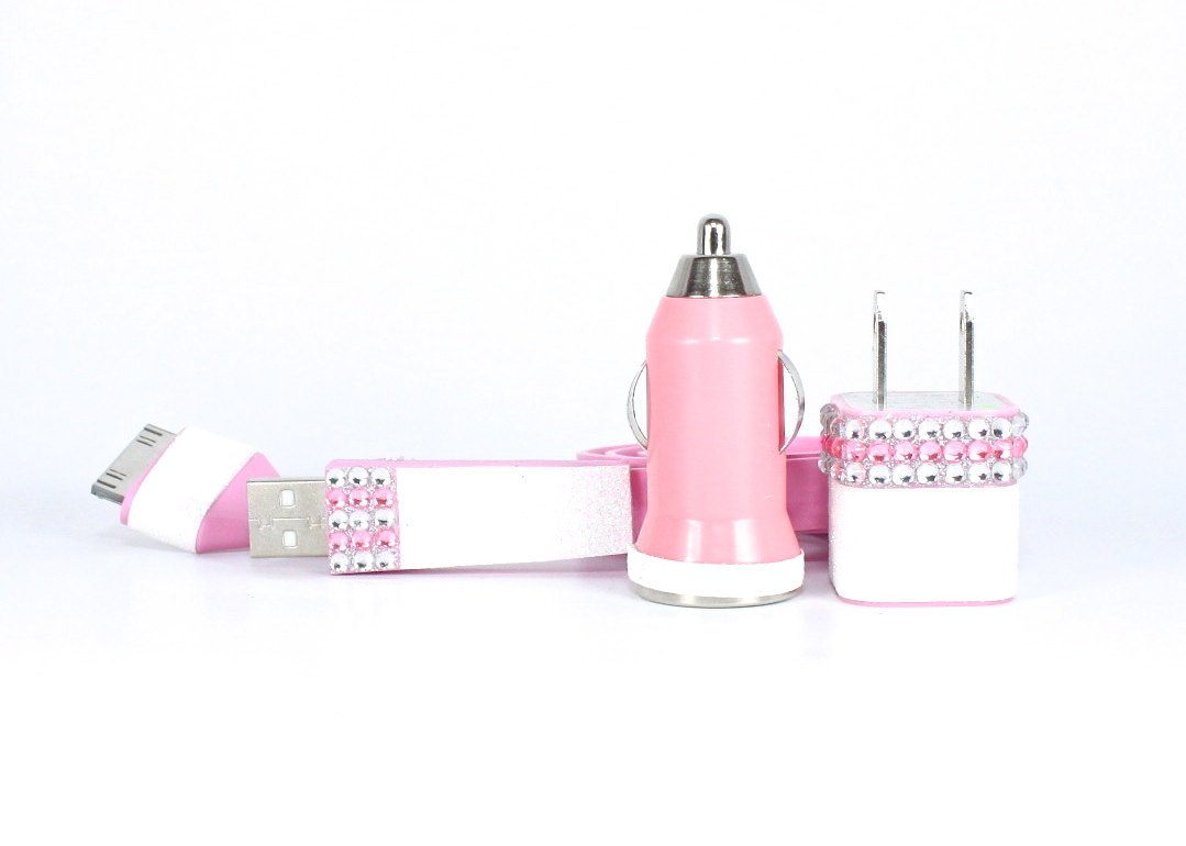 Glamour Pink Iphone Charger