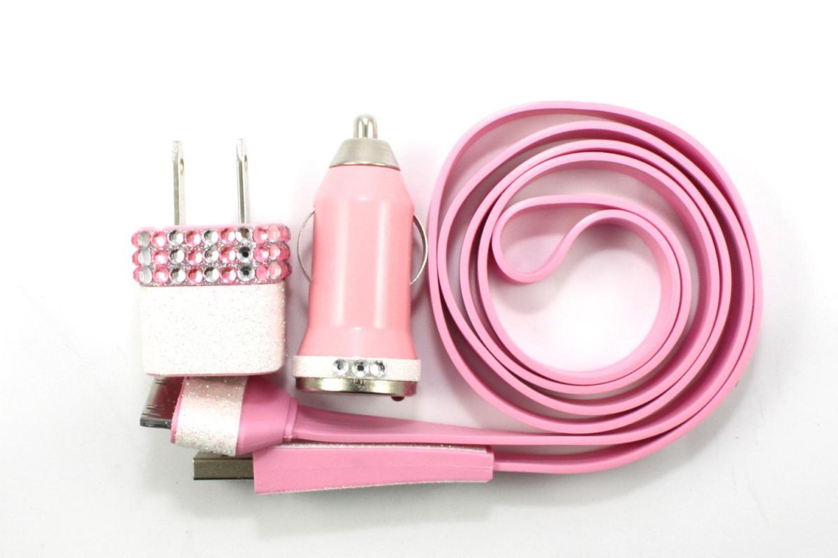 Glamour Pink Iphone Charger on Luulla